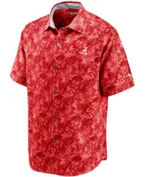 Men's Crimson Alabama Crimson Tide Sport Jungle Shade Camp Button-Up Shirt