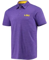 Men's Purple Lsu Tigers Tech Trail Space Dye Omni-Shade Polo