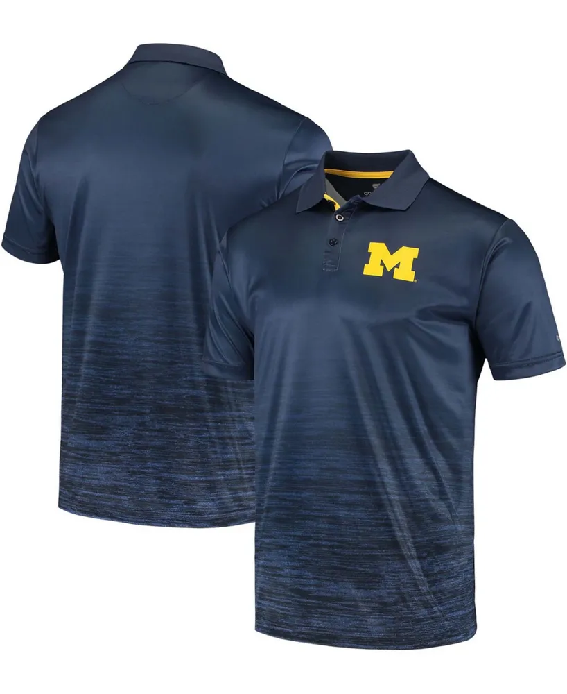 Men's Navy Michigan Wolverines Marshall Polo