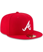 Men's Red Atlanta Braves Fashion Color Basic 59FIFTY Fitted Hat