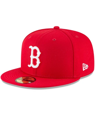 Men's Red Boston Sox Fashion Color Basic 59FIFTY Fitted Hat