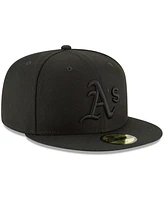 Men's Black Oakland Athletics Primary Logo Basic 59FIFTY Fitted Hat