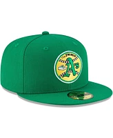 Men's Green Oakland Athletics Cooperstown Collection Wool 59FIFTY Fitted Hat