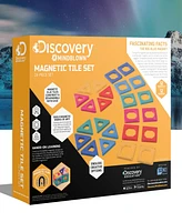 Discovery Kids 24-Piece Magnetic Building Tiles Construction Set