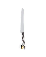 Pomegranate Bread Knife - Gold