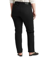 Lauren Ralph Plus-Size Mid-Rise Straight Jean