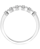 Diamond Double-Set Anniversary Band (1/2 ct. t.w.) in 14k White Gold