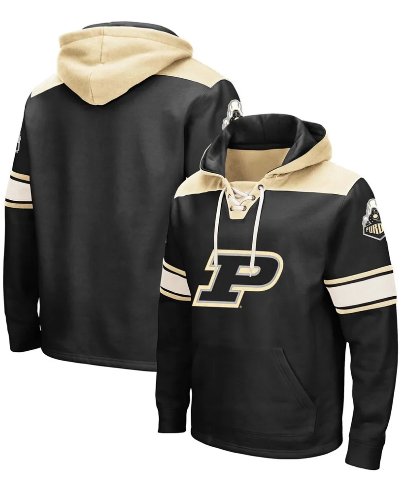 Men's Black Purdue Boilermakers 2.0 Lace-Up Pullover Hoodie