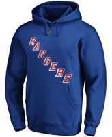 Men's Alexis Lafreniere Royal New York Rangers Authentic Stack Name and Number Pullover Hoodie