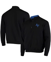 Men's Colosseum Air Force Falcons Tortugas Team Logo Quarter-Zip Jacket