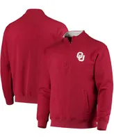 Men's Crimson Oklahoma Sooners Tortugas Logo Quarter-Zip Jacket