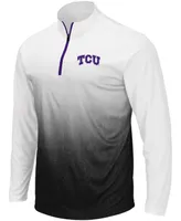 Men's Gray Tcu Horned Frogs Magic Team Logo Quarter-Zip Jacket