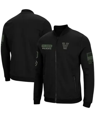Men's Black Villanova Wildcats Oht Military-Inspired Appreciation High-Speed Bomber Full-Zip Jacket