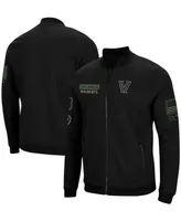 Men's Black Villanova Wildcats Oht Military-Inspired Appreciation High-Speed Bomber Full-Zip Jacket