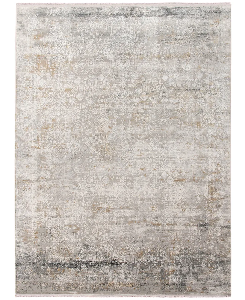 Amer Rugs Venice Via 4'11" x 7'6" Area Rug - Gray, Gold