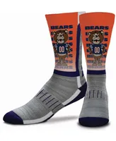 Youth Girls and Boys Multi Chicago Bears Mascot V-Curve Crew Socks