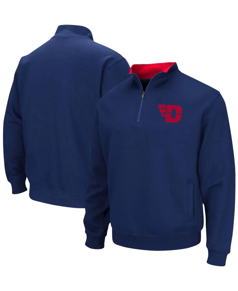 Men's Navy Dayton Flyers Tortugas Logo Quarter-Zip Jacket