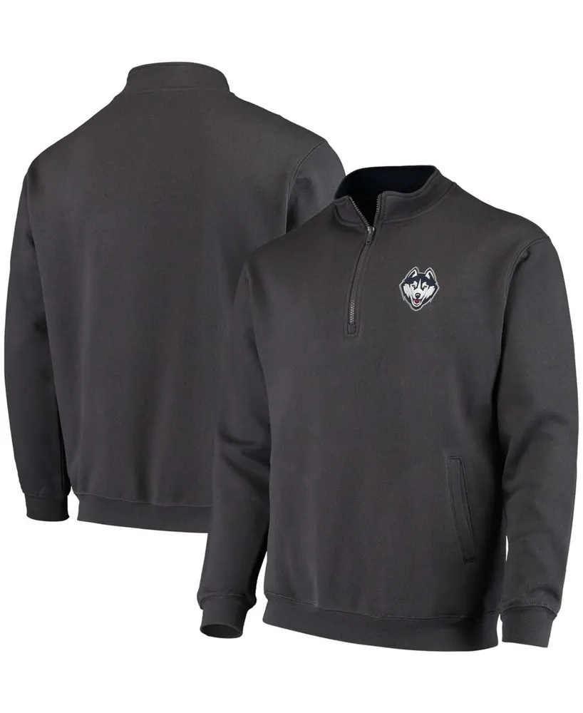 Men's Charcoal Uconn Huskies Tortugas Logo Quarter-Zip Jacket