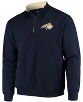 Men's Navy Montana State Bobcats Tortugas Logo Quarter-Zip Jacket