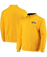 Men's Gold-Tone Missouri Tigers Tortugas Logo Quarter-Zip Jacket