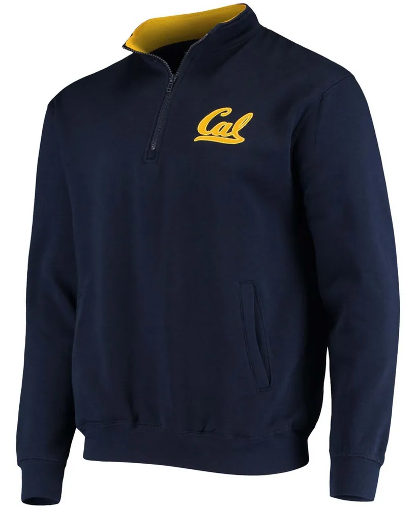 Men's Navy Cal Bears Tortugas Logo Quarter-Zip Jacket