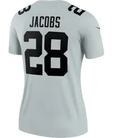Women's Josh Jacobs Silver-Tone Las Vegas Raiders Inverted Legend Jersey