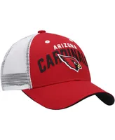 Big Boys and Girls Cardinal, White Arizona Cardinals Core Lockup Snapback Hat