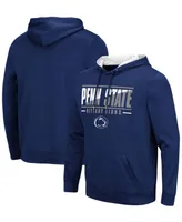 Men's Navy Penn State Nittany Lions Slash Stack 2.0 Pullover Hoodie