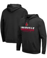 Men's Black Louisville Cardinals Lantern Pullover Hoodie