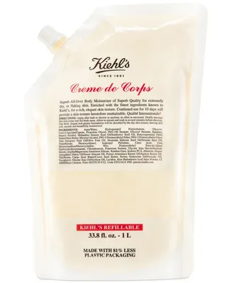 Kiehl's Since 1851 Creme de Corps Body Lotion with Cocoa Butter Refill, 33.8