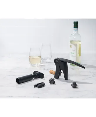 Le Creuset 5 Piece Wine Tool Set with Corkscrew, Foil Cutter and Pump