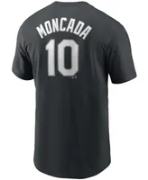 Big Boys Yoan Moncada Black Chicago White Sox Player Name and Number T-shirt