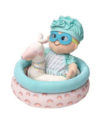 Manhattan Toy Company Stella Collection Baby Doll Pool Play Set, 4 Piece