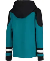 Big Boys and Girls Teal San Jose Sharks Ageless Must-Have Lace-Up Pullover Hoodie