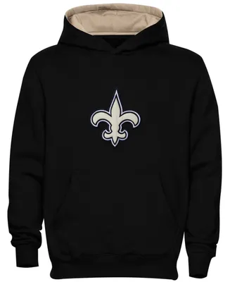 New Orleans Saints Preschool Black Fan Gear Primary Logo Pullover Hoodie