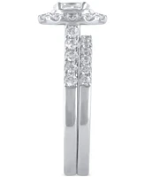 Diamond Oval Halo Bridal Set (1 ct. t.w.) in 14k White or Yellow Gold