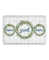 Home Sweet Home Kitchen Mat, 20" x 30" - Silver