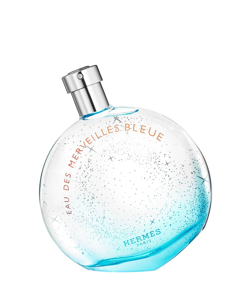 HERMES Eau des Merveilles Bleue Eau de Toilette Spray, 3.3 oz.