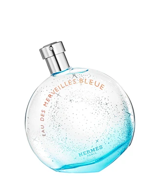 HERMES Eau des Merveilles Bleue Eau de Toilette Spray, 3.3 oz.