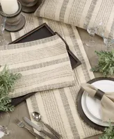 Saro Lifestyle Woven Table Runner with Striped Design, 54" x 16"
