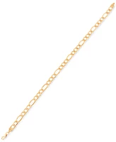 Italian Gold Figaro Link Chain Bracelet in 10k Gold