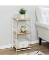 Honey Can Do 3-Tier Wood & Metal Small Shelf