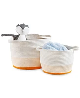 Honey Can Do Nesting Cotton Rope Storage Baskets, Set of 2