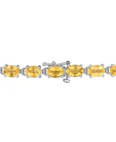 Citrine Oval Link Bracelet (14-3/4 ct. t.w.) in Sterling Silver