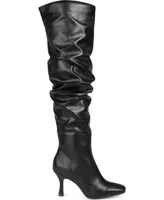 Journee Collection Women's Kindy Wide Calf Slouch Boots