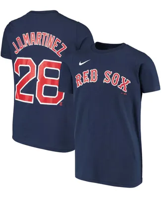 Big Boys and Girls J.d. Martinez Navy Boston Red Sox Player Name Number T-shirt