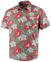 Men's Crimson Alabama Crimson Tide Floral Button-Up Shirt