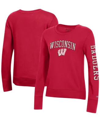 Women's Red Wisconsin Badgers University 2.0 Fleece Sweatshirt