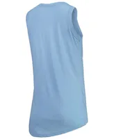 Women's Carolina Blue North Carolina Tar Heels Ferris Melange V-Neck Tank Top