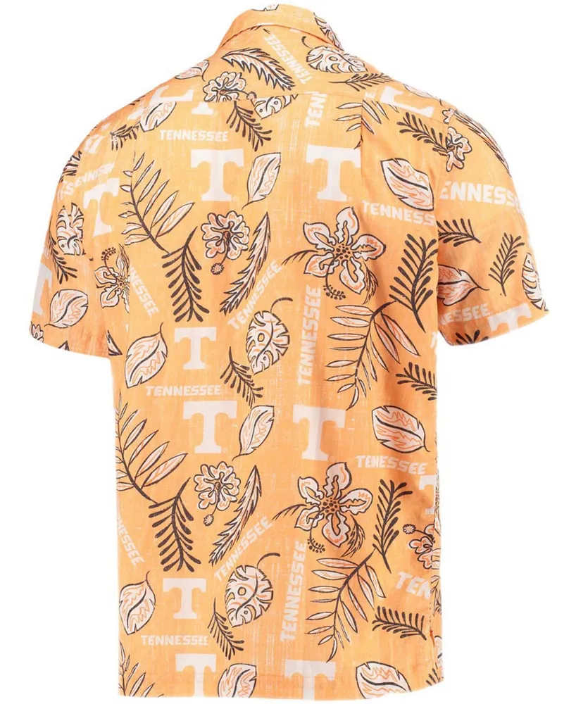 Men's Tennessee Orange Tennessee Volunteers Vintage-Like Floral Button-Up Shirt